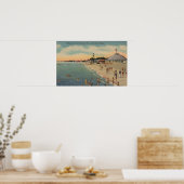 Clearwater, FL - Schwimmer und Sonnenbäder am Stra Poster (Küche)