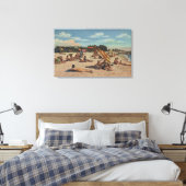 Clearwater, FL - Sunbathers am Clearwater Beach Leinwanddruck (Insitu (Schlafzimmer))