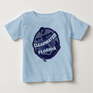 Clearwater Florida Ankerschraubergehäuse wirbeln B Baby T-shirt