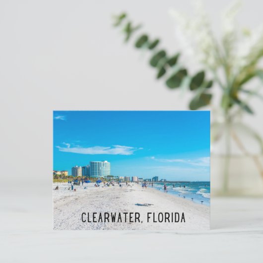 Clearwater Florida Beach Postkarte (Stehend Vorderseite)