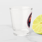 Clearwater Florida Beach Retro Sunset Souvenir 80e Schnapsglas (Links)