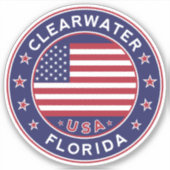 Clearwater Florida, Clearwater Aufkleber (Vorderseite)