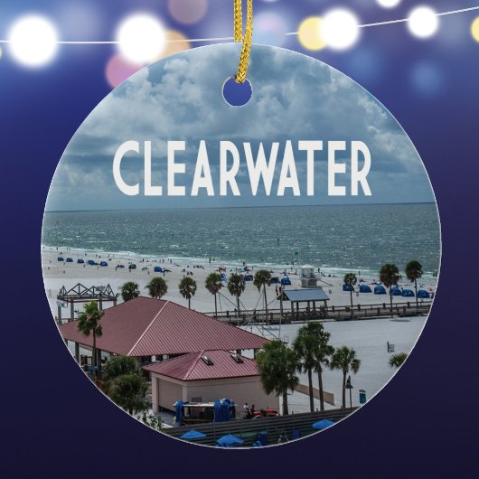 Clearwater Florida Foto am Strand Keramik Ornament