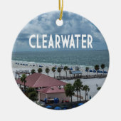 Clearwater Florida Foto am Strand Keramik Ornament (Vorne)