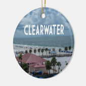 Clearwater Florida Foto am Strand Keramik Ornament (Links)