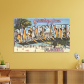 Clearwater, Florida - Großbuchstaben - Szenen 2 Leinwanddruck (Insitu (Wohnzimmer))