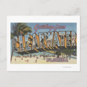 Clearwater, Florida - Großbuchstaben - Szenen 2 Postkarte (Vorderseite)