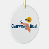 Clearwater Florida - Karten-Entwurf Keramikornament (Rechts)