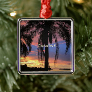 Clearwater, Florida Landschaftsfoto Ornament Aus Metall