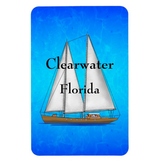 Clearwater Florida Magnet (Vertikal)