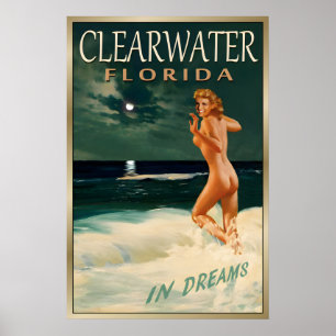 CLEARWATER FLORIDA -Neu Original Marilyn Monroe Poster