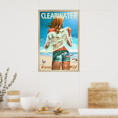 Clearwater Florida Pinellas County Strand Pin U Poster (Küche)