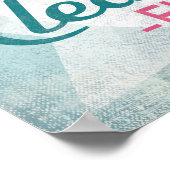 Clearwater Florida Pink Flamingo Retro Poster (Ecke)