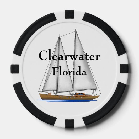 Clearwater Florida Pokerchips (Vorderseite)