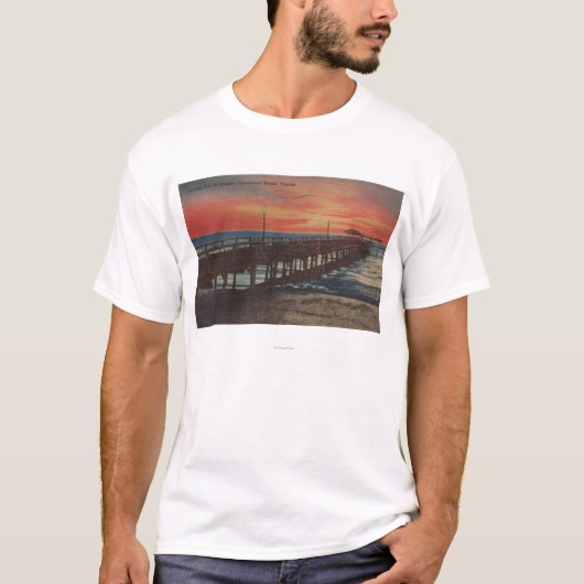 Clearwater, Florida - Sonnenuntergang-Ansicht der T-Shirt (Vorderseite)