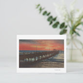 Clearwater, Florida - Sonnenuntergang Aussicht auf Postkarte (Stehend Vorderseite)