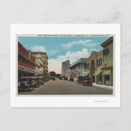Clearwater, Florida - Südlage von Ft. Harrison Postkarte (Vorderseite)