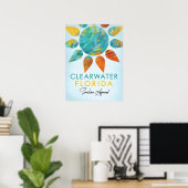 Clearwater Florida Sunshine Poster (Heimbüro)
