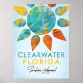 Clearwater Florida Sunshine Poster (Vorne)