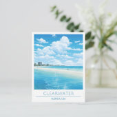 Clearwater Florida USA Spanien Vintage Travel Postkarte (Stehend Vorderseite)