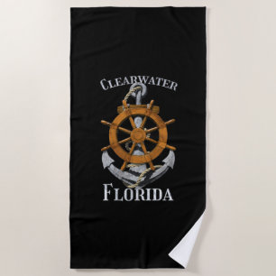 Clearwater Florida Vacation Nautical Anchor Helm S Strandtuch