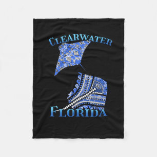 Clearwater Florida Vacation Tribal Stingray Fleecedecke