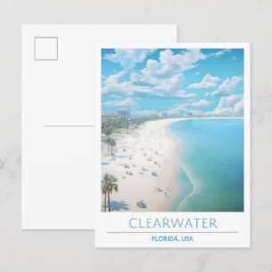 Clearwater Florida Vereinigte Staaten Vintage Reis Postkarte