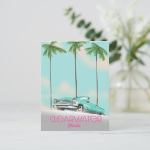 Clearwater Florida Vintage-Reiseposter Postkarte