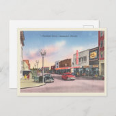 Clearwater, Florida, Vintage Straßenszene Postkarte (Vorne/Hinten)