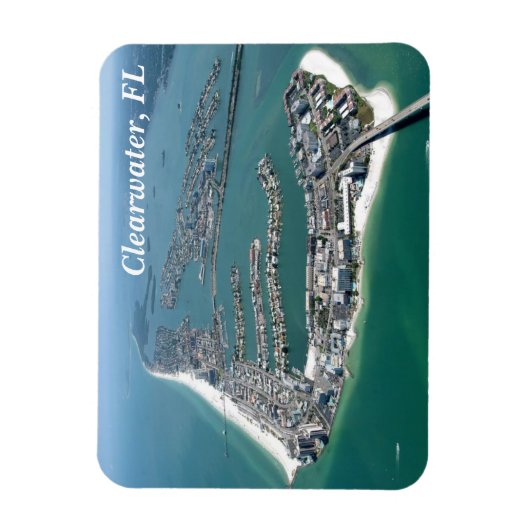 Clearwater Florida von oben Magnet (Vertikal)
