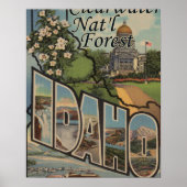 Clearwater Nat'l Forest, Idaho Poster (Vorne)