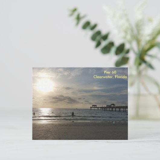 Clearwater Pier Postkarte (Stehend Vorderseite)