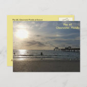Clearwater Pier Postkarte (Vorne/Hinten)