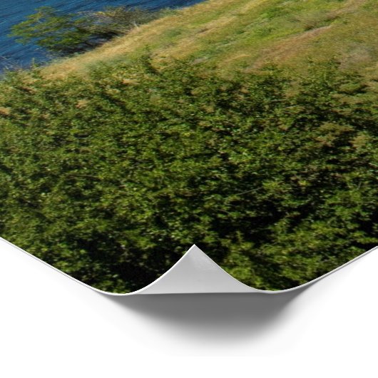 Clearwater River and BG&CM Railroad Tracks, Idaho Poster (Ecke)