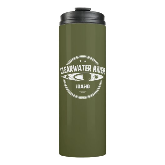 Clearwater River Idaho Kayaking Thermosbecher (Vorderseite)
