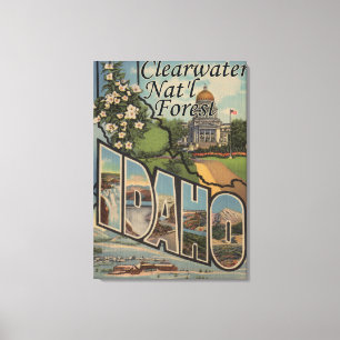 Clearwater staatlicher Wald, Idaho Leinwanddruck