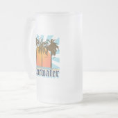 Clearwater Strand Florida FLA Mattglas Bierglas (Vorderseite Links)