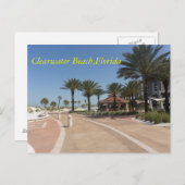 Clearwater Strand Florida Postkarte (Vorne/Hinten)