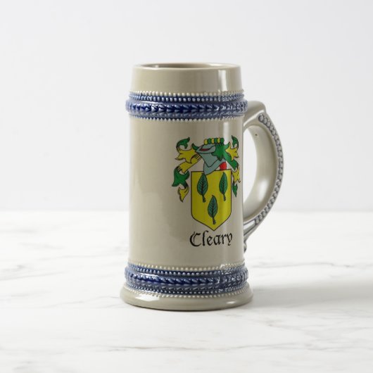 Cleary Schild Stein Bierglas (VorderseiteRechts)