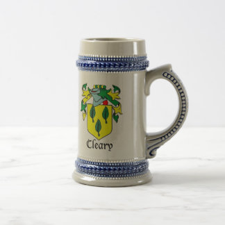 Cleary Schild Stein Bierglas
