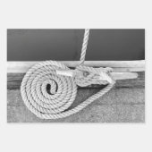 Cleat Hitch Maritime Wrapping Paper Flat Sheet Set Geschenkpapier Set (Vorderseite 2)