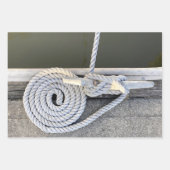 Cleat Hitch Maritime Wrapping Paper Flat Sheet Set Geschenkpapier Set (Vorderseite)