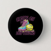 Cleats On Drip Strong Softll Drip Softll Mom Retro Button (Vorderseite)