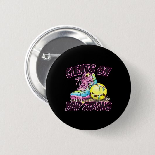 Cleats On Drip Strong Softll Drip Softll Mom Retro Button (Vorne & Hinten)