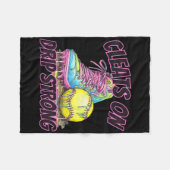 Cleats On Drip Strong Softll Drip Softll Mom Retro Fleecedecke (Vorderseite (Horizontal))