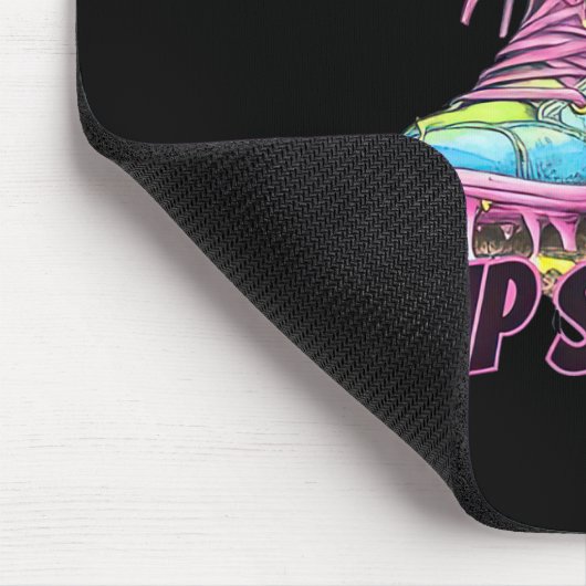 Cleats On Drip Strong Softll Drip Softll Mom Retro Mousepad (Ecke)