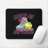 Cleats On Drip Strong Softll Drip Softll Mom Retro Mousepad (Mit Mouse)