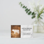 Cleaver | Holzmarmorschiffdiagramm Visitenkarte (Stehend Vorderseite)