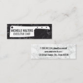 Cleaver Knife | Marmorboden Mini Visitenkarte (Vorne/Hinten)