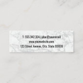 Cleaver Knife | Marmorboden Mini Visitenkarte (Rückseite)